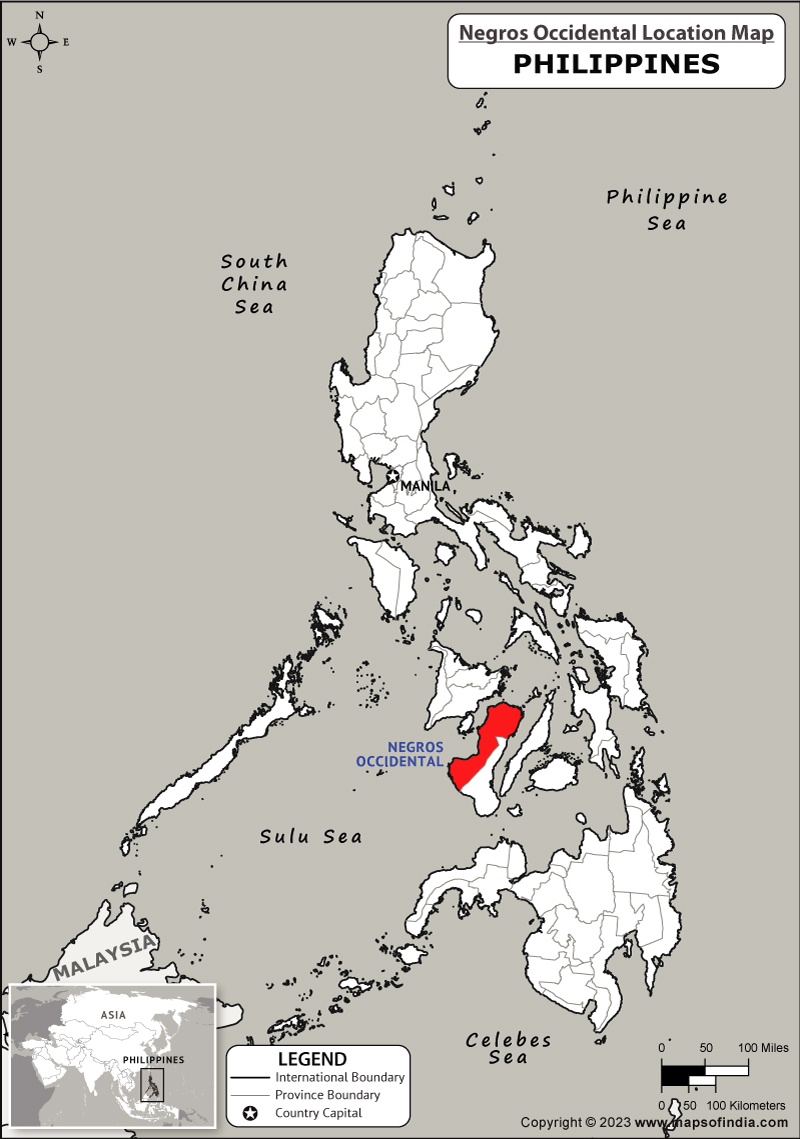 Negros Occidental Location Map