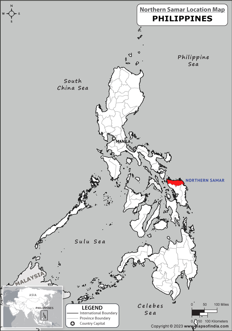 Northern Samar Location Map