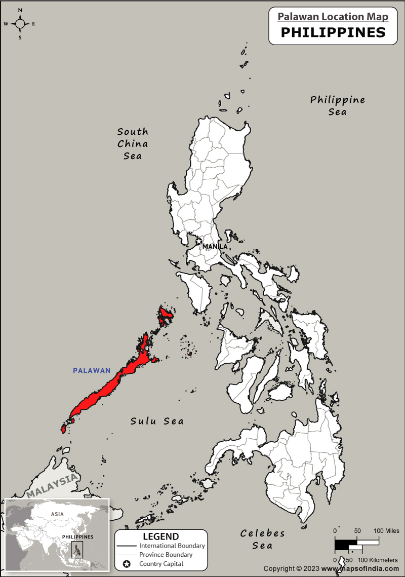 Palawan Location Map