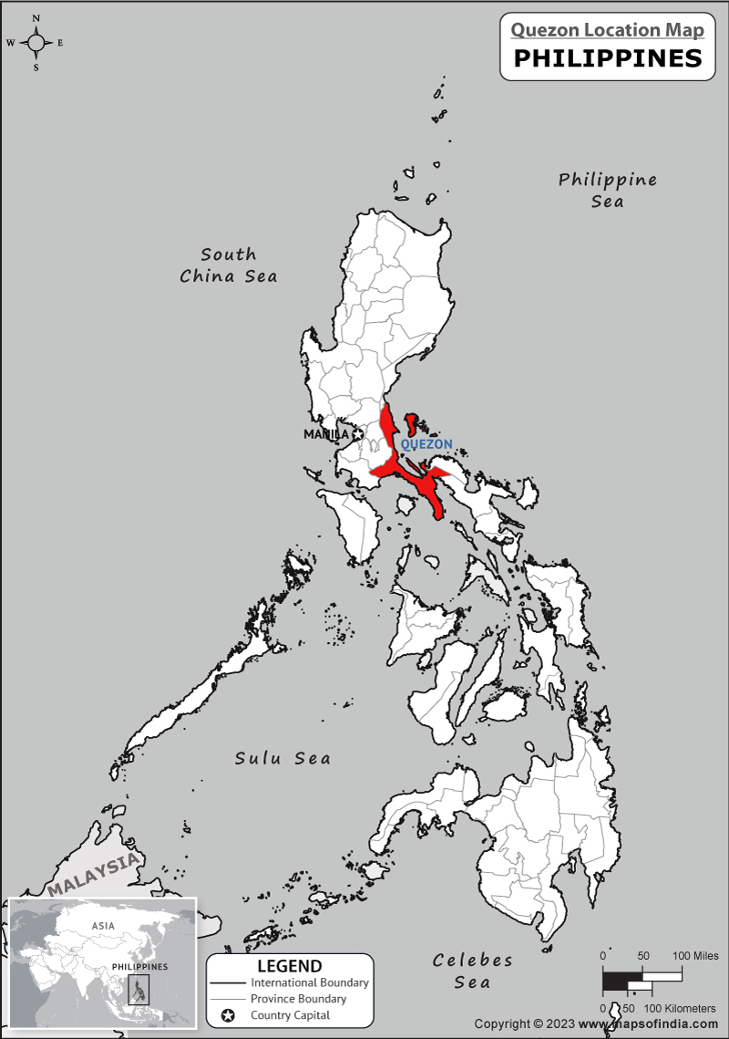 Quezon Location Map