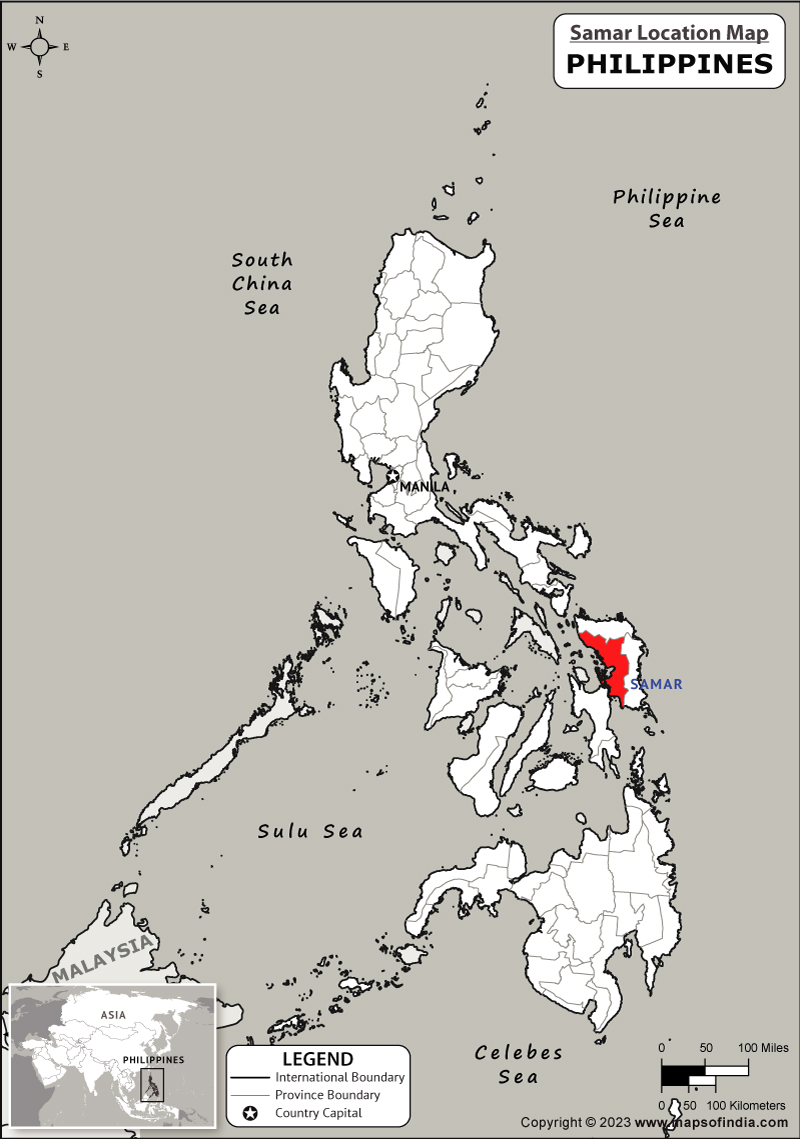 Samar Location Map