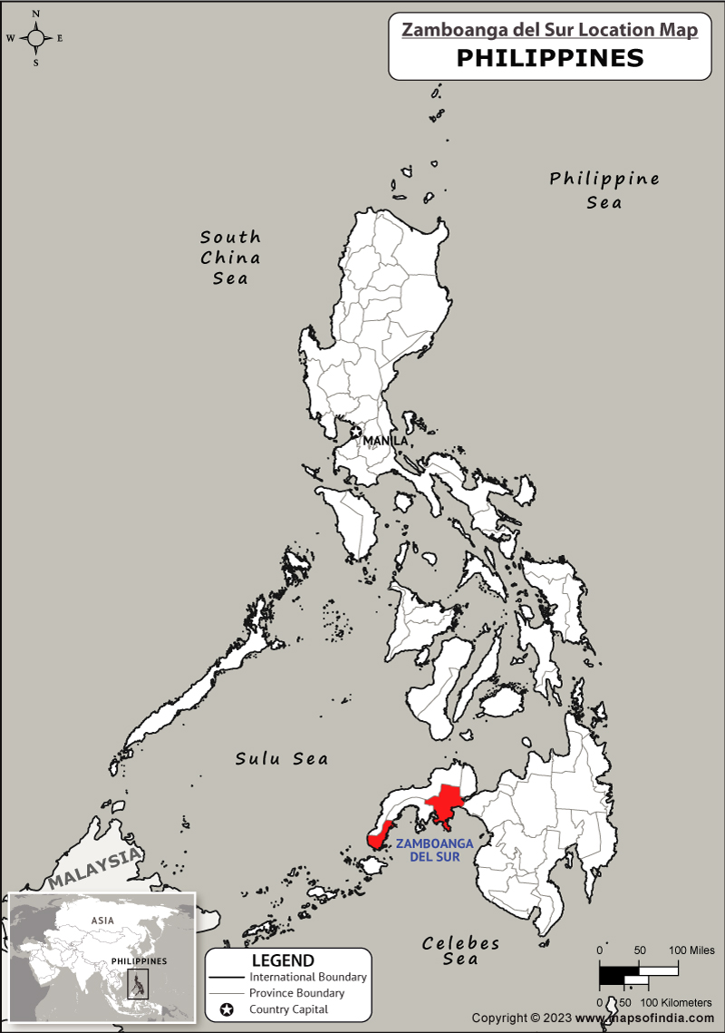 Zamboanga Del Sur Location Map