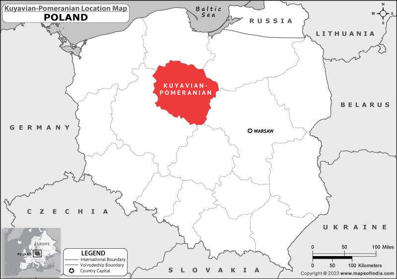 Kuyavian Pomeranian Location Map