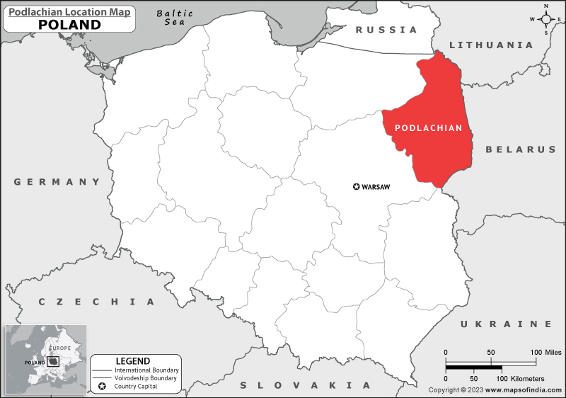 Podlachian Location Map