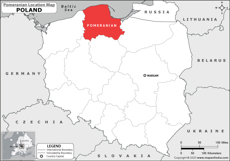 Pomeranian Location Map