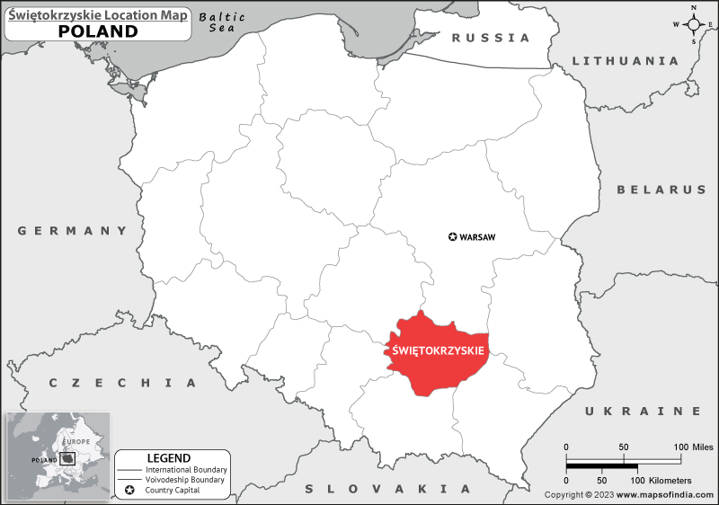 Swietokrzyskie Location Map