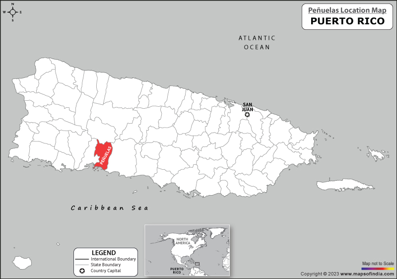 Penuelas Location Map