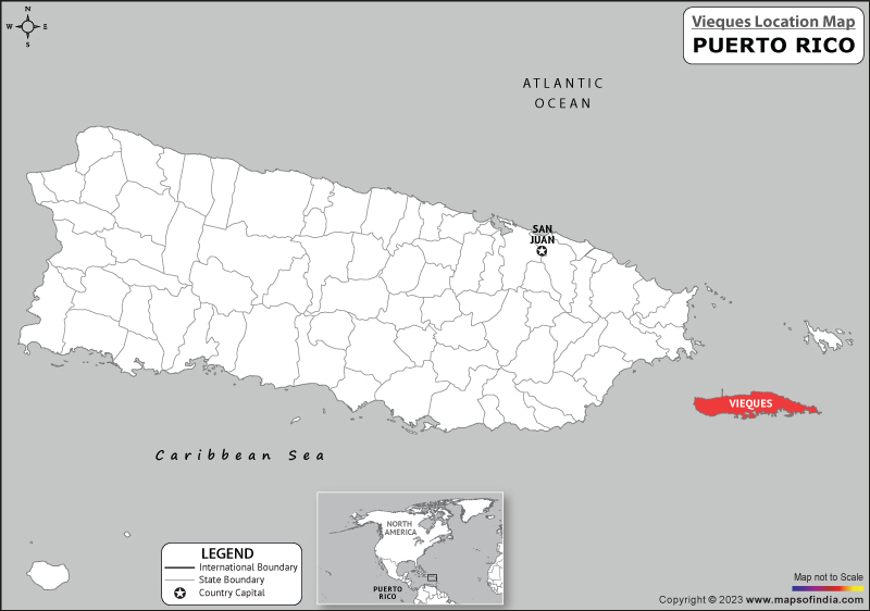 Vieques Location Map
