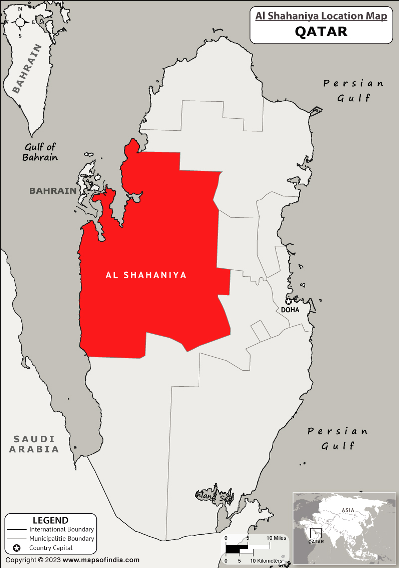 Al Shahaniya Location Map