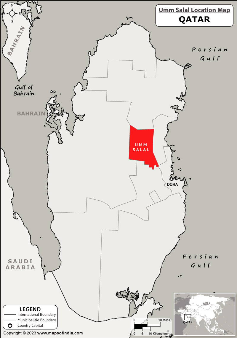 Umm Salal Location Map