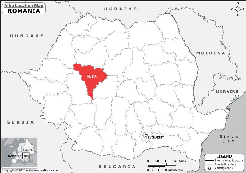 Alba Location Map