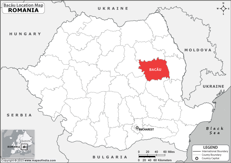 Bacau Location Map
