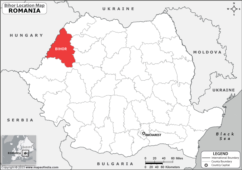 Bihor Location Map