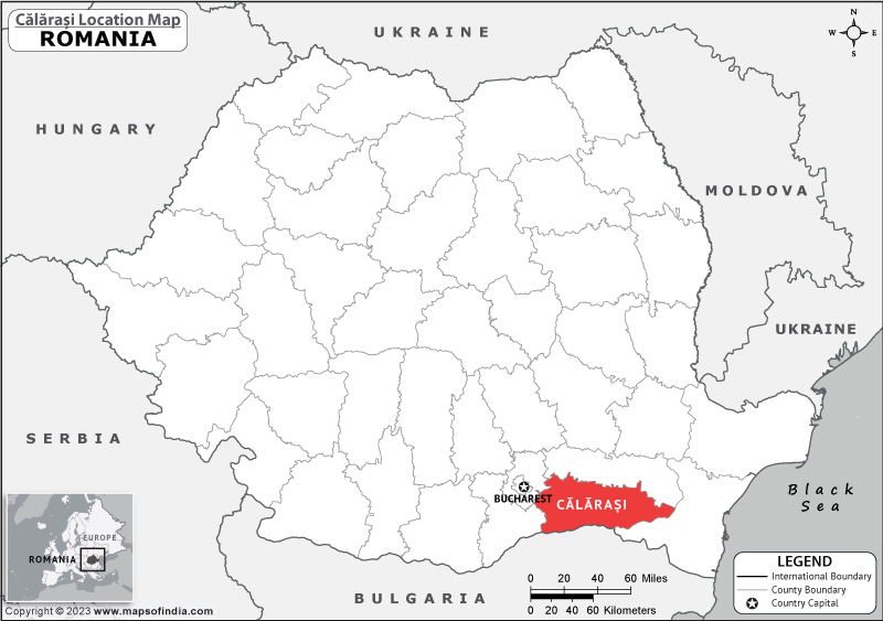 Calarasi Location Map