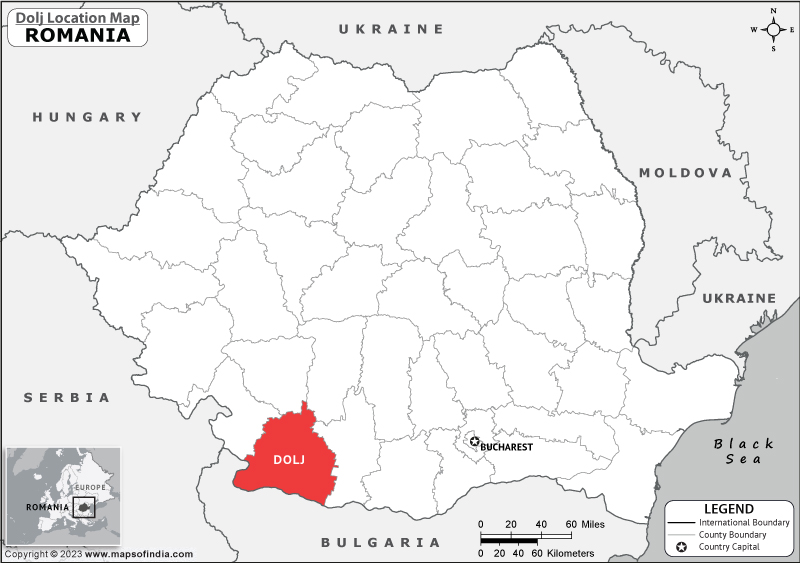 Dolj Location Map