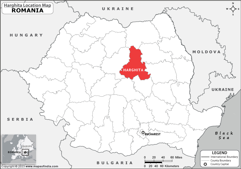 Harghita Location Map