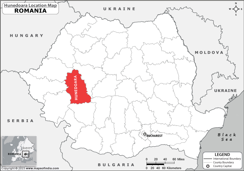 Hunedoara Location Map