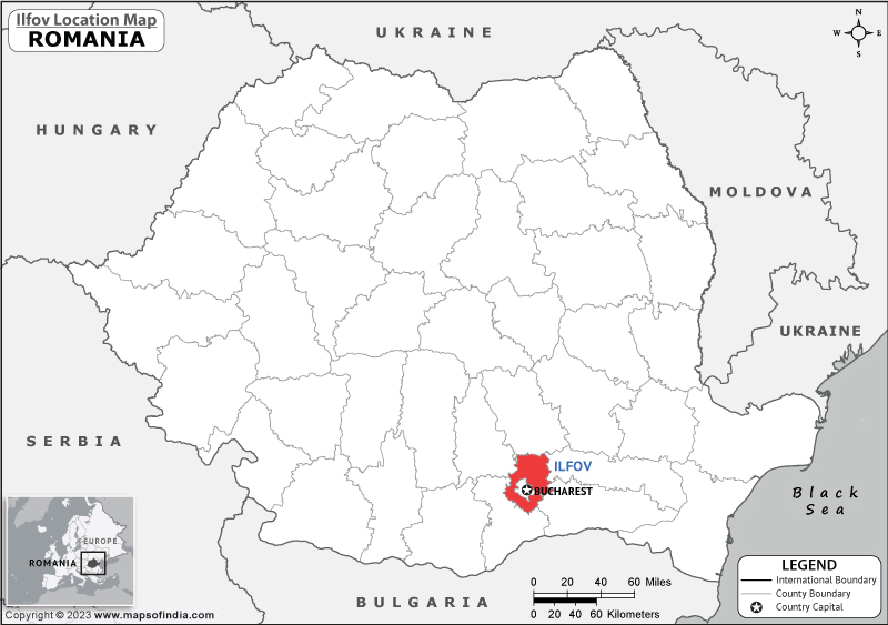 Ilfov Location Map
