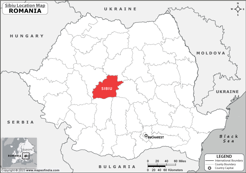 Sibiu Location Map
