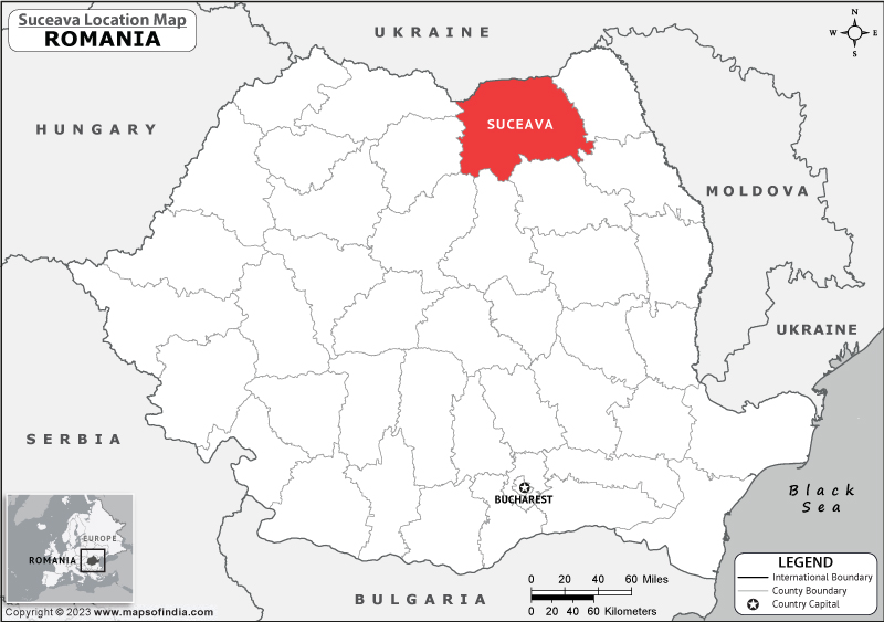 Suceava Location Map