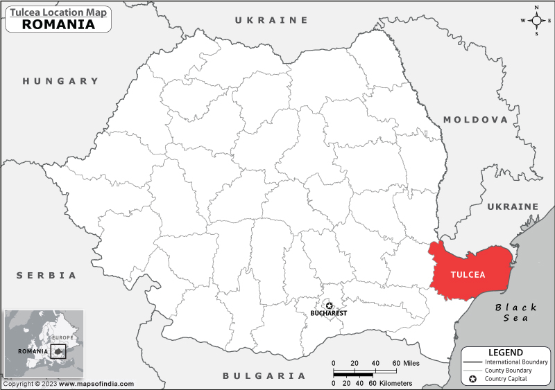 Tulcea Location Map