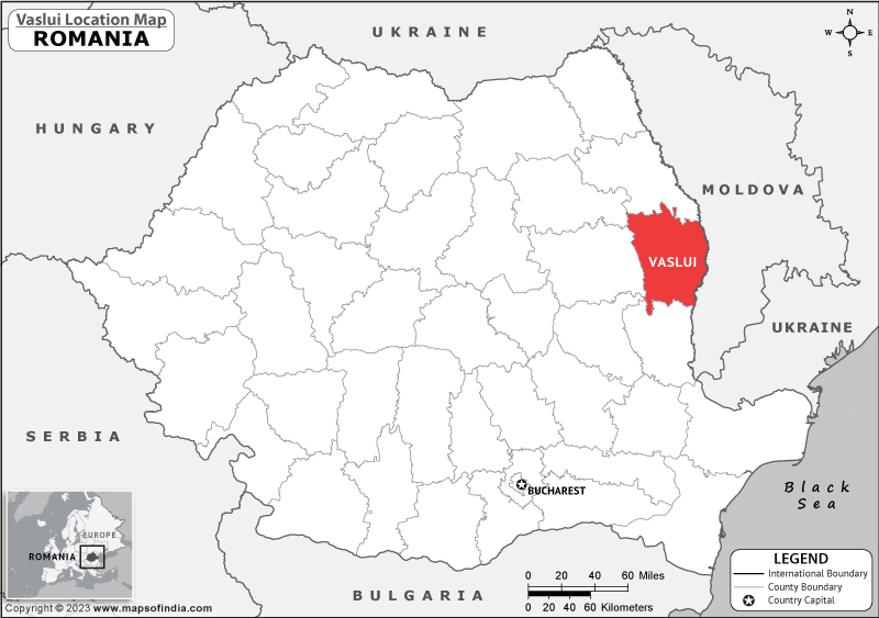 Vaslui Location Map