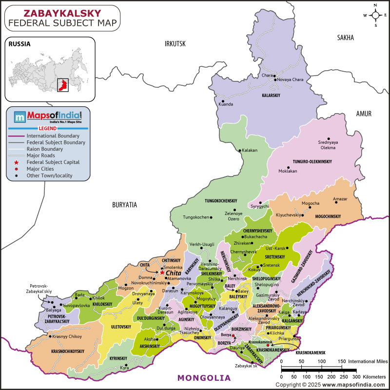 Zabaykalsky Map | Location and Geography of Zabaykalsky Russia Zabaykalsky map showing location, boundaries, major cities and geographical features of the Republic of Zabaykalsky in Russia