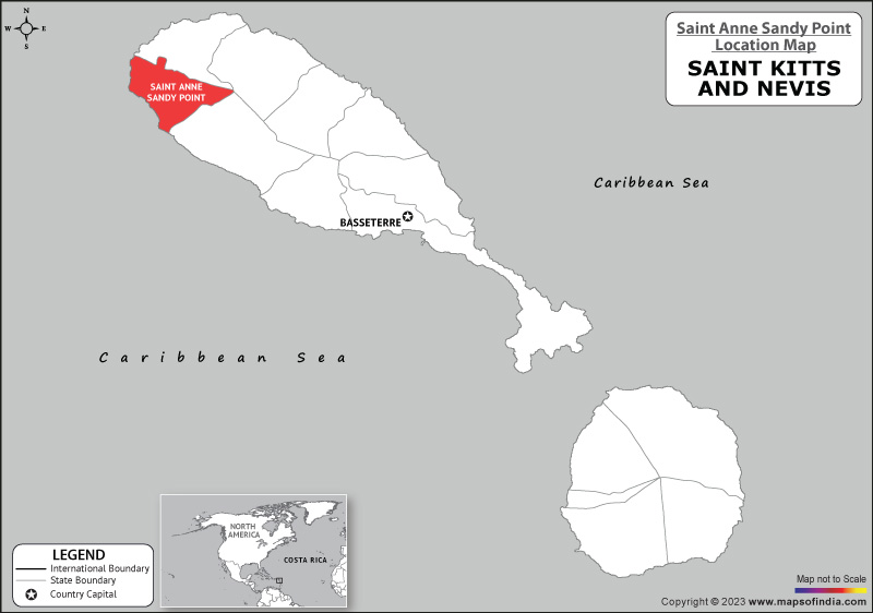 Saint Anne Sandy Point, Google Map, Saint Kitts and Nevis Google Map