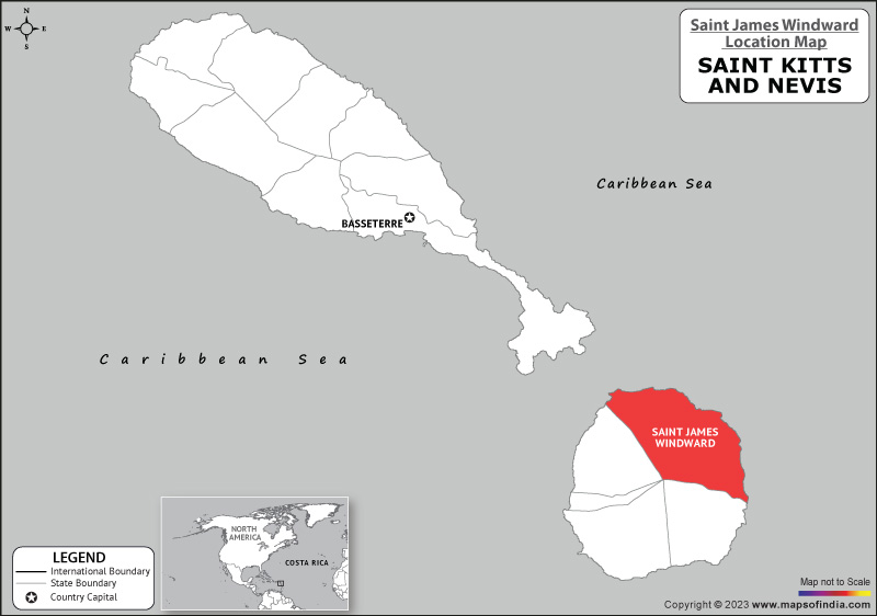 Saint James Windward Location Map