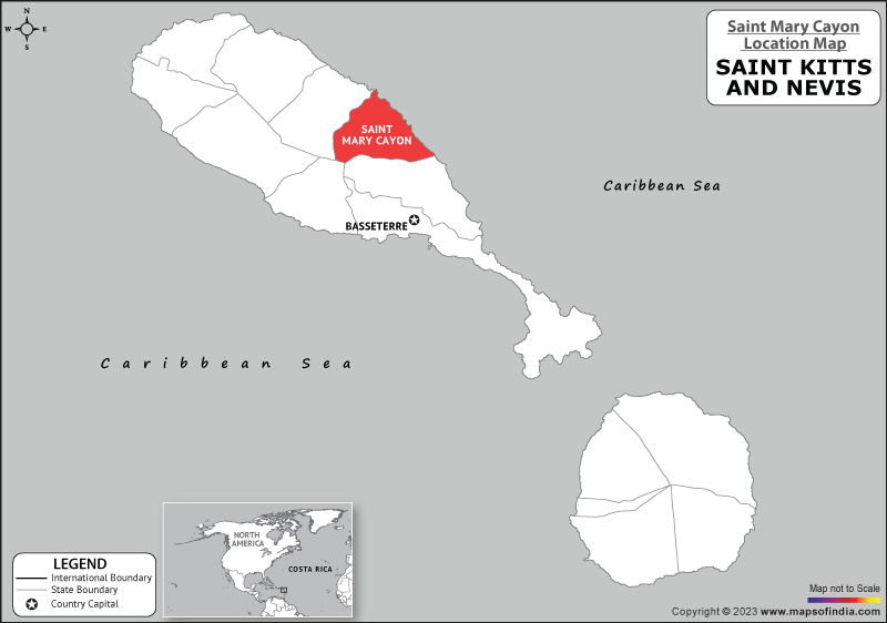 Saint Mary Cayon Location Map