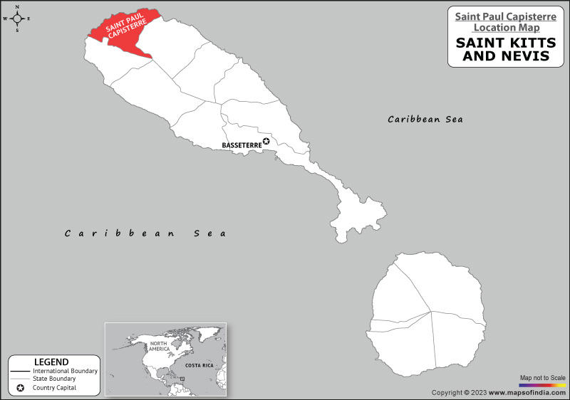 Saint Paul Capisterre Location Map