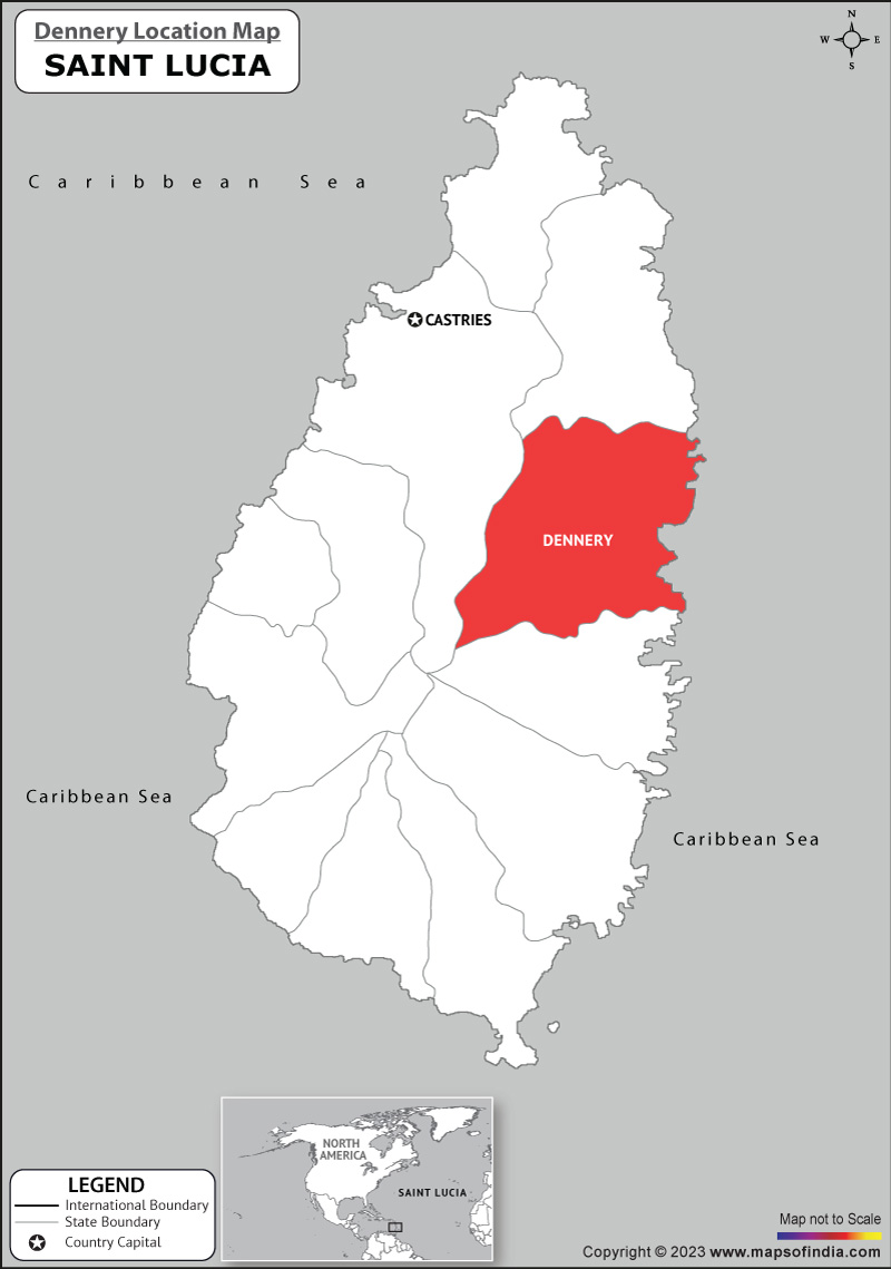 Dennery Location Map