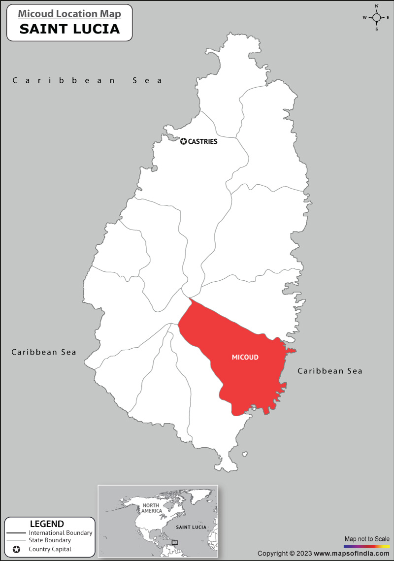 Micoud, Google Map, Saint Lucia Google Map of Micoud Satellite View
