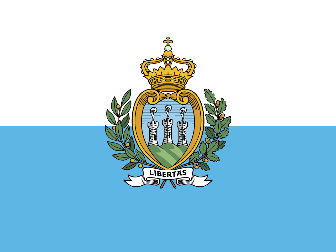 San Marino National Flag