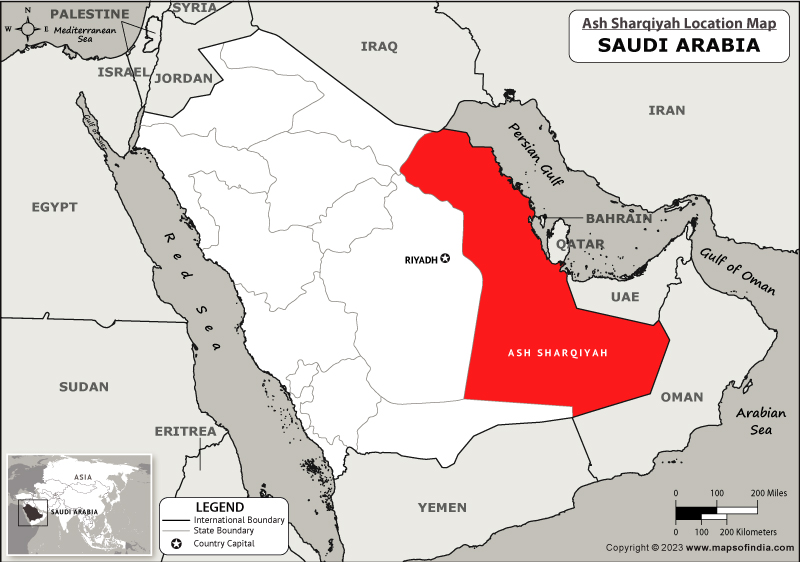 Ash Sharqiyah Location Map