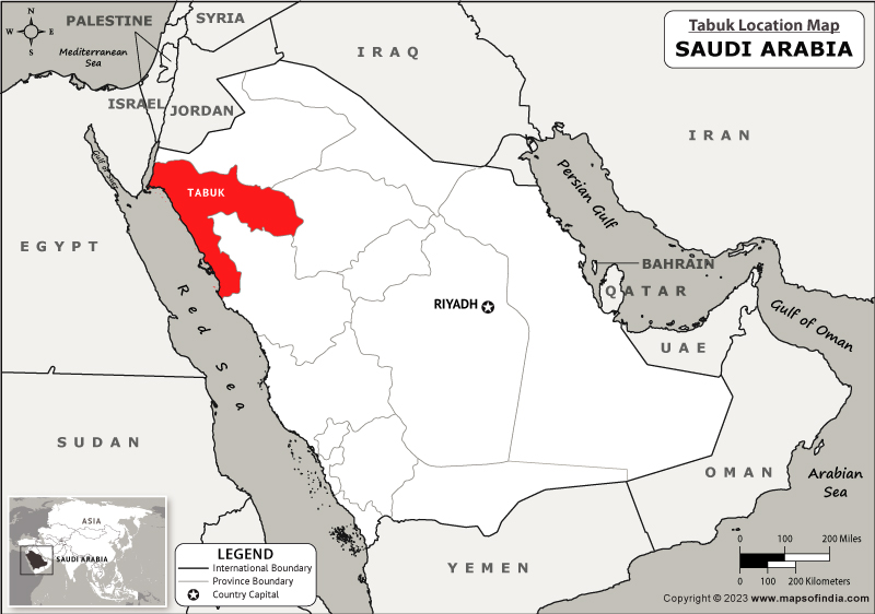 Tabuk Location Map