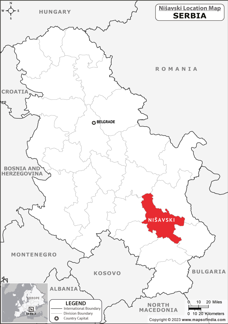 Nisavski Location Map