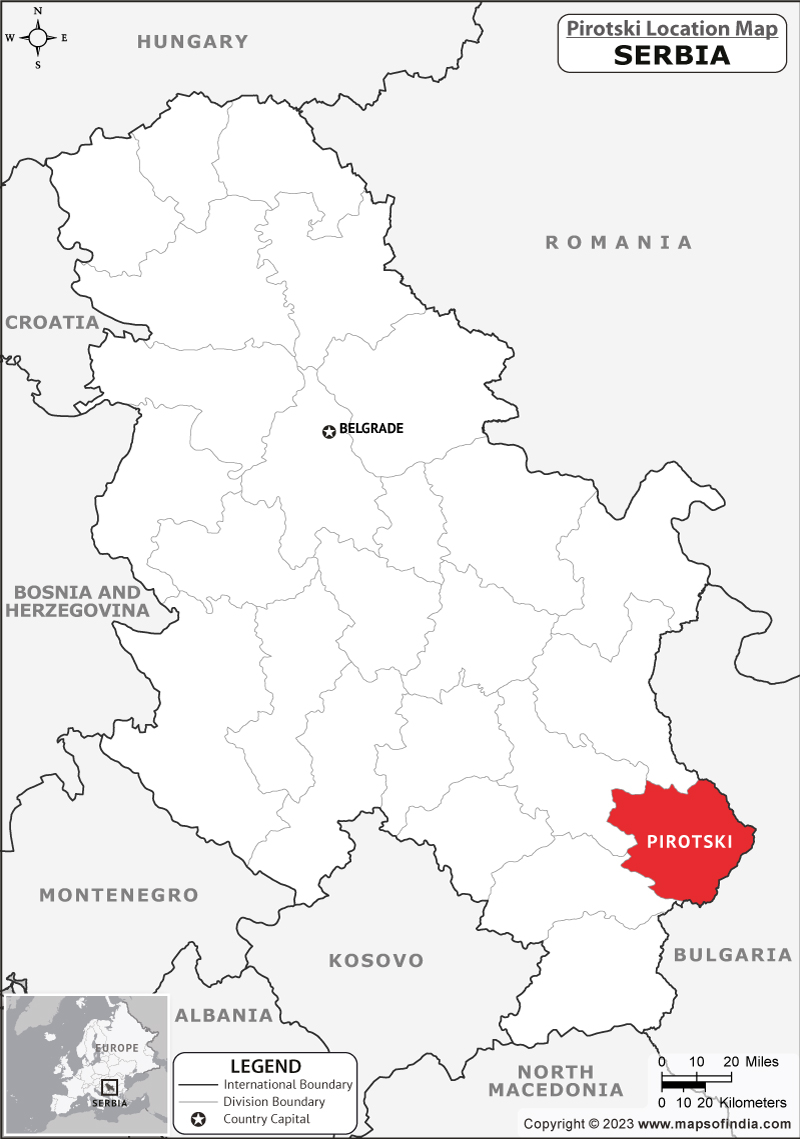 Pirotski Location Map