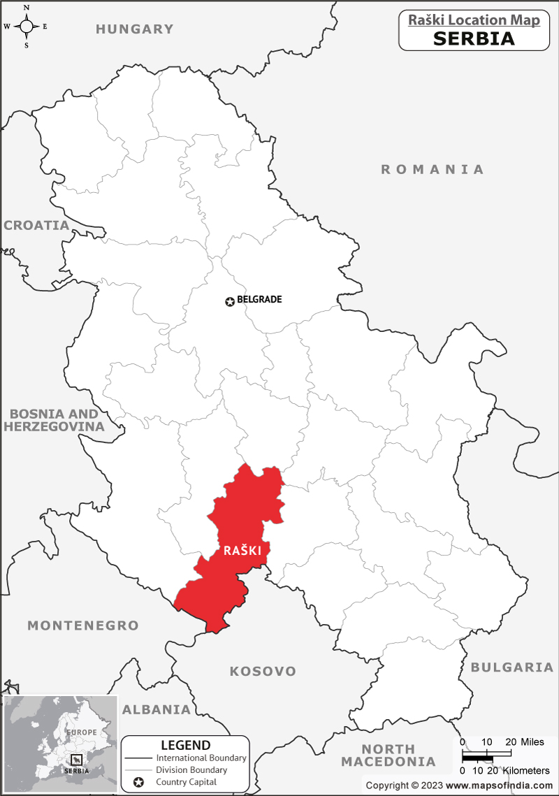 Raski Location Map