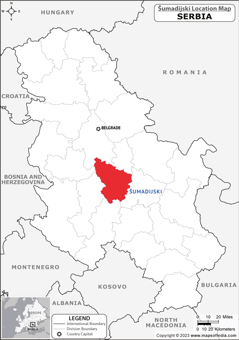 Sumadijski Location Map