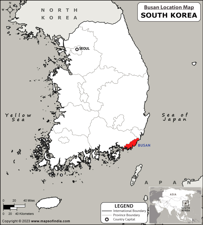 Busan Location Map