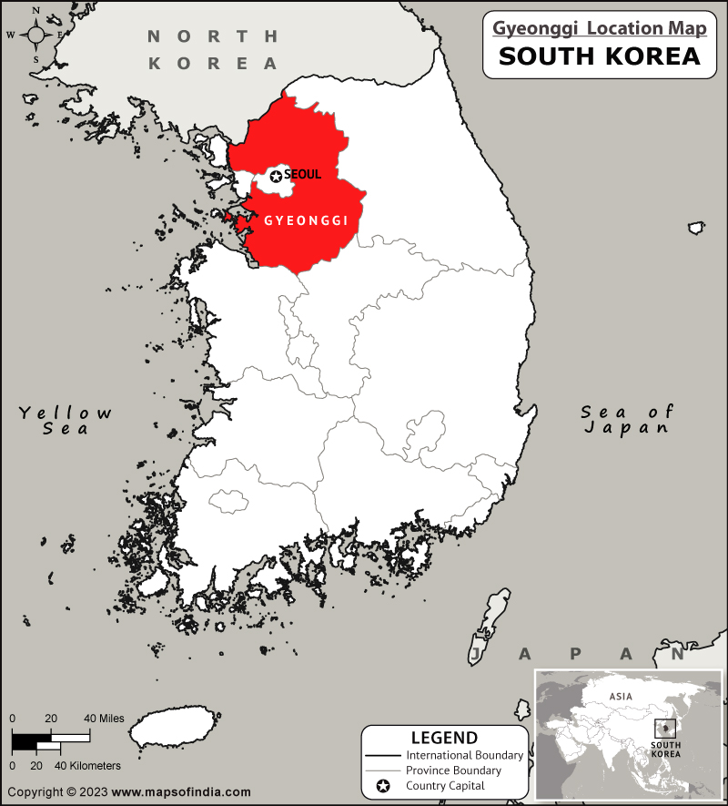 Gyeonggi Location Map
