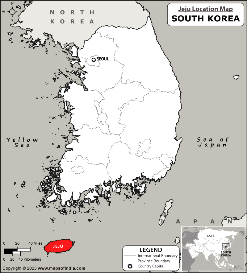 Where is Jeju Located in South Korea? Jeju Location Map in the South Korea