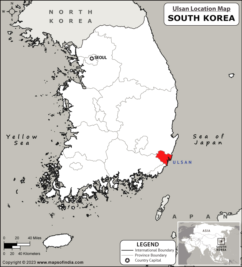 Ulsan Location Map