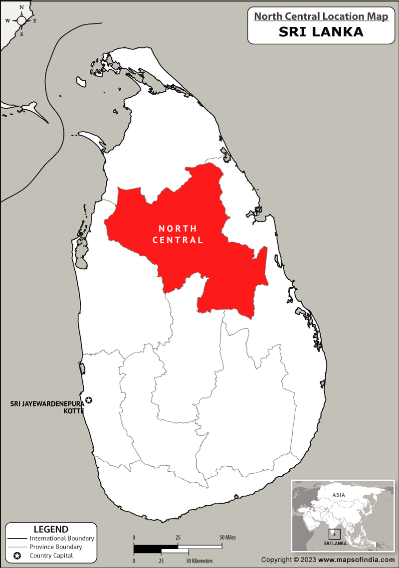 North Central Location Map