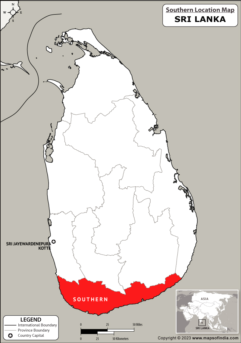 Southern Location Map