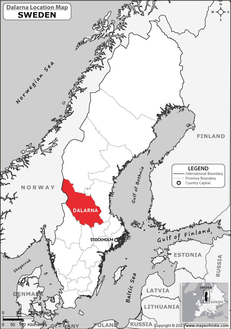 Dalarna Location Map