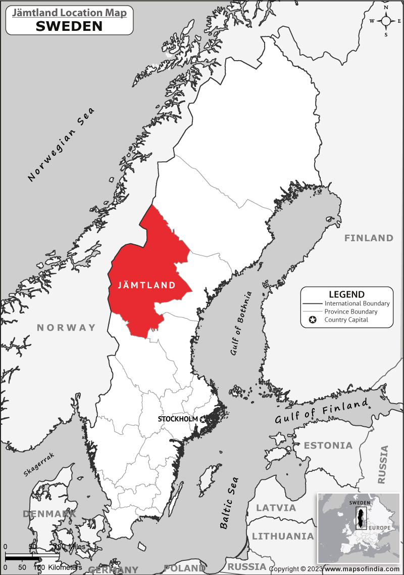 Jamtland Location Map