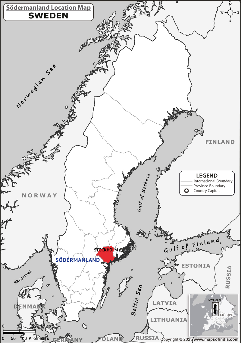 Sodermanland Location Map
