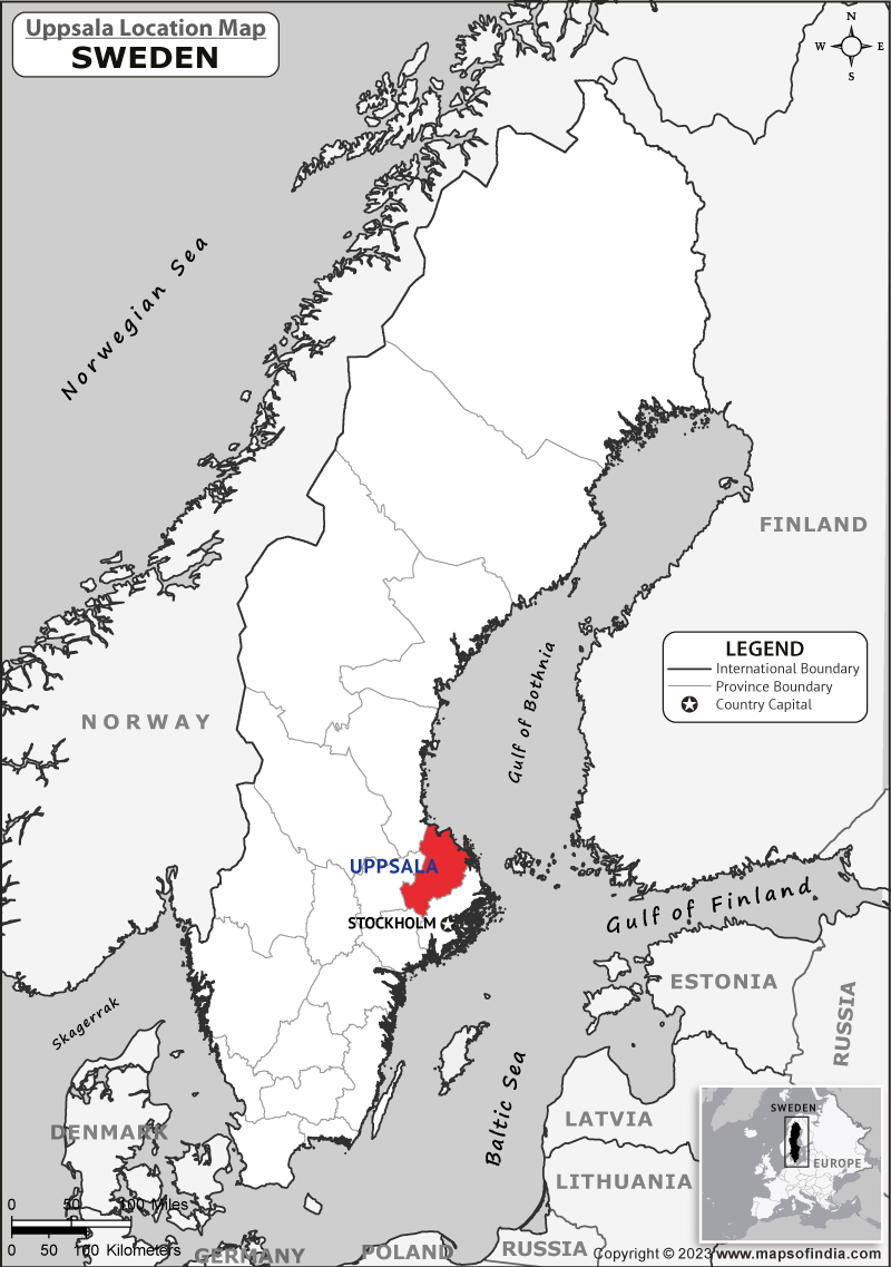 Uppsala Location Map
